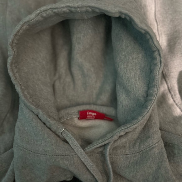 Orange box logo supreme hoodie - Picture 5 of 5